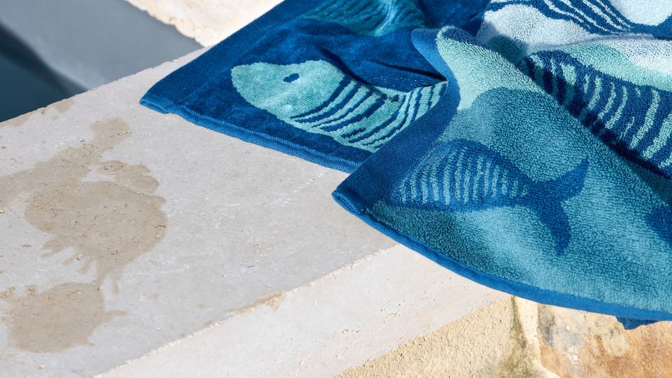 Serviette de plage eponge coton
